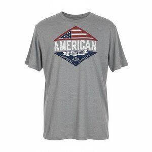 Sonoma T Shirt Mens Size XXL‎ 2XL American USA Pride Flag Gray Short Sleeve